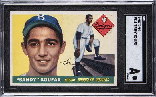 1955 Topps #123 Sandy Koufax Rookie Card – SGC AUTHENTIC